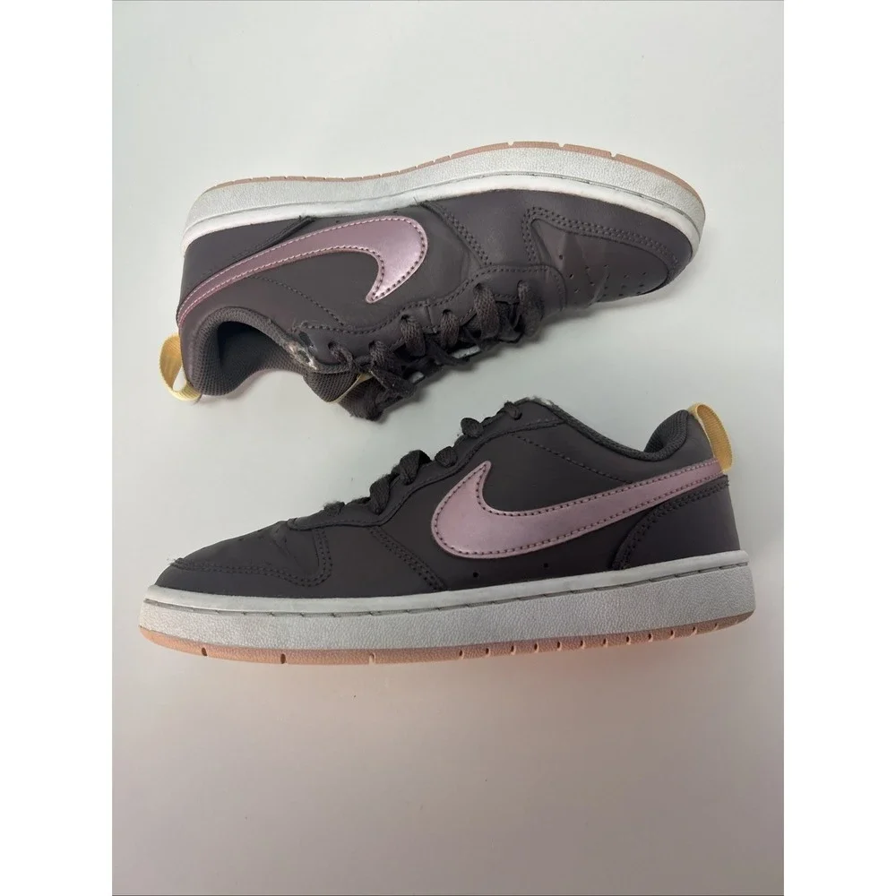 Nike Court Borough Low 2 GS Shoes Youth‎ Sz 4Y Women Sz 5.5 Violet White BQ5448